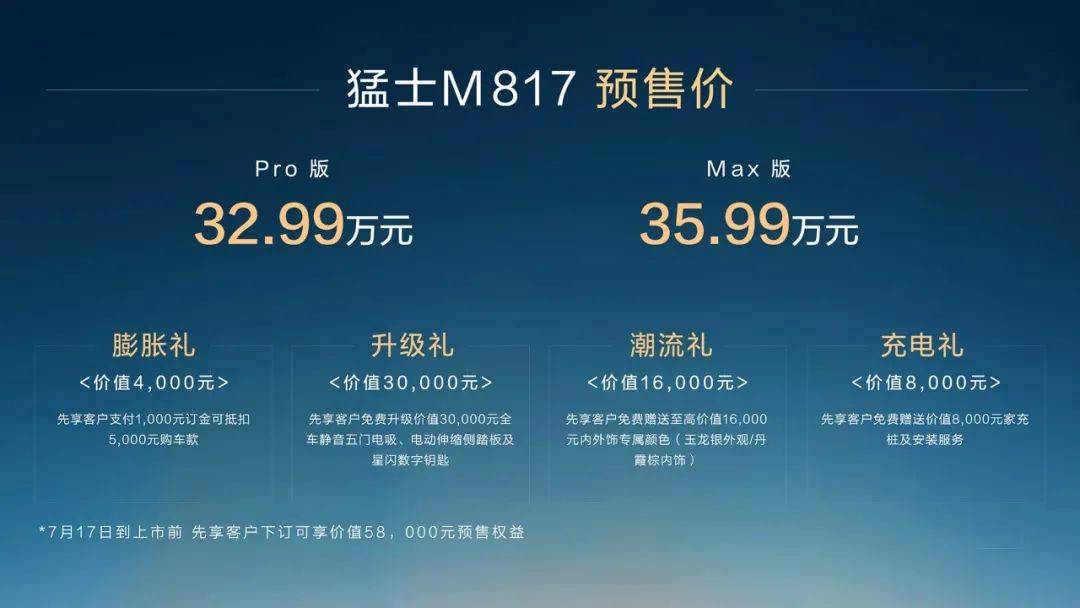 32.99萬元起!猛士M817:既是“越野猛獸”,也是“智能先鋒”