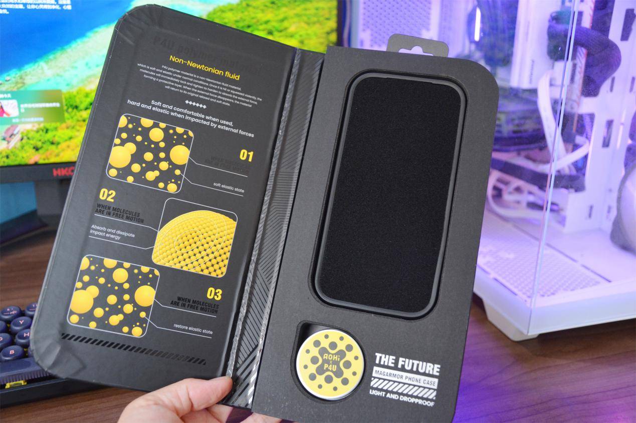 完美適配iPhone17新機,【非牛頓流體】P4U黑科技主動防摔,奧海手機新殼來了